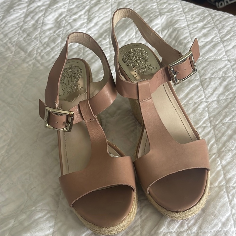 Vince Camuto Nude Wedges